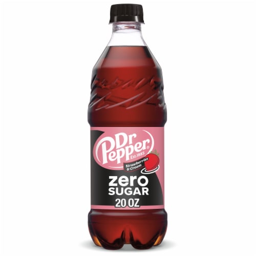 Dr Pepper Strawberries & Cream Zero Sugar Soda - Fresh Fit