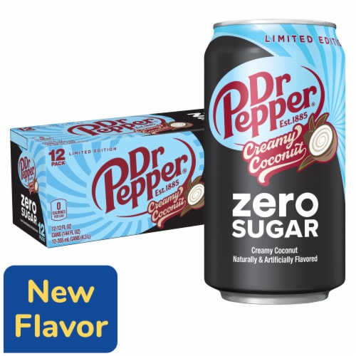 Dr Pepper Creamy Coconut Zero Sugar Soda - Simple Sip